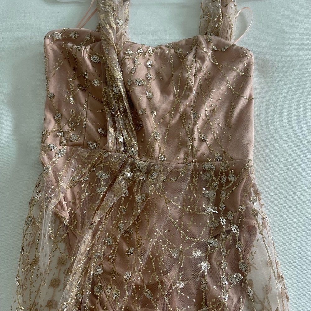Mesh sparkly dress